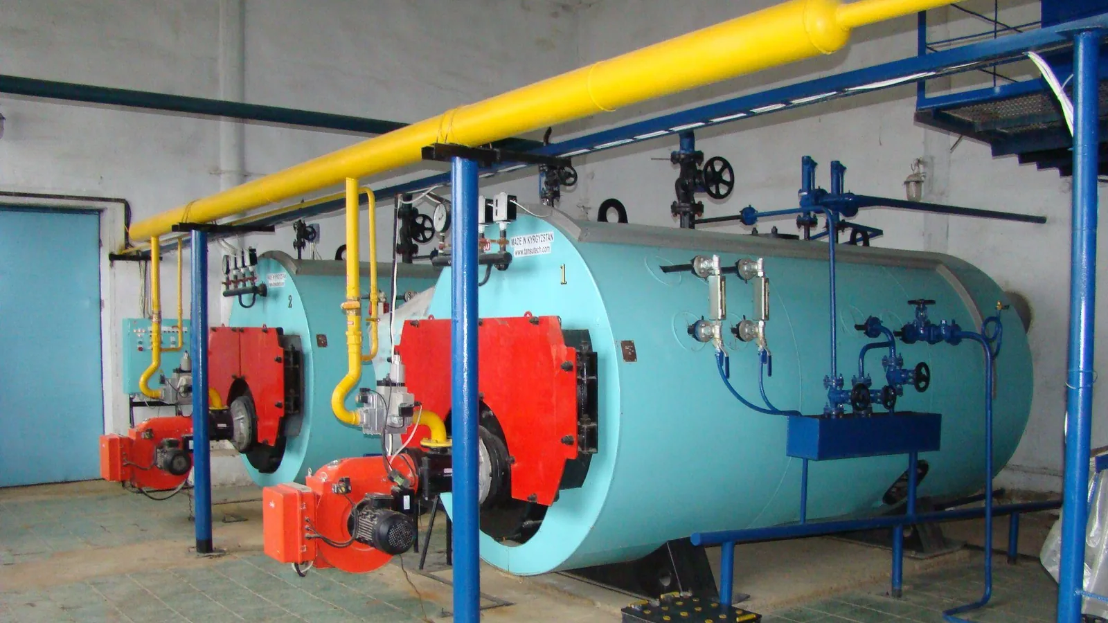 Паровые котлы TANSU на газе в действующей котельной