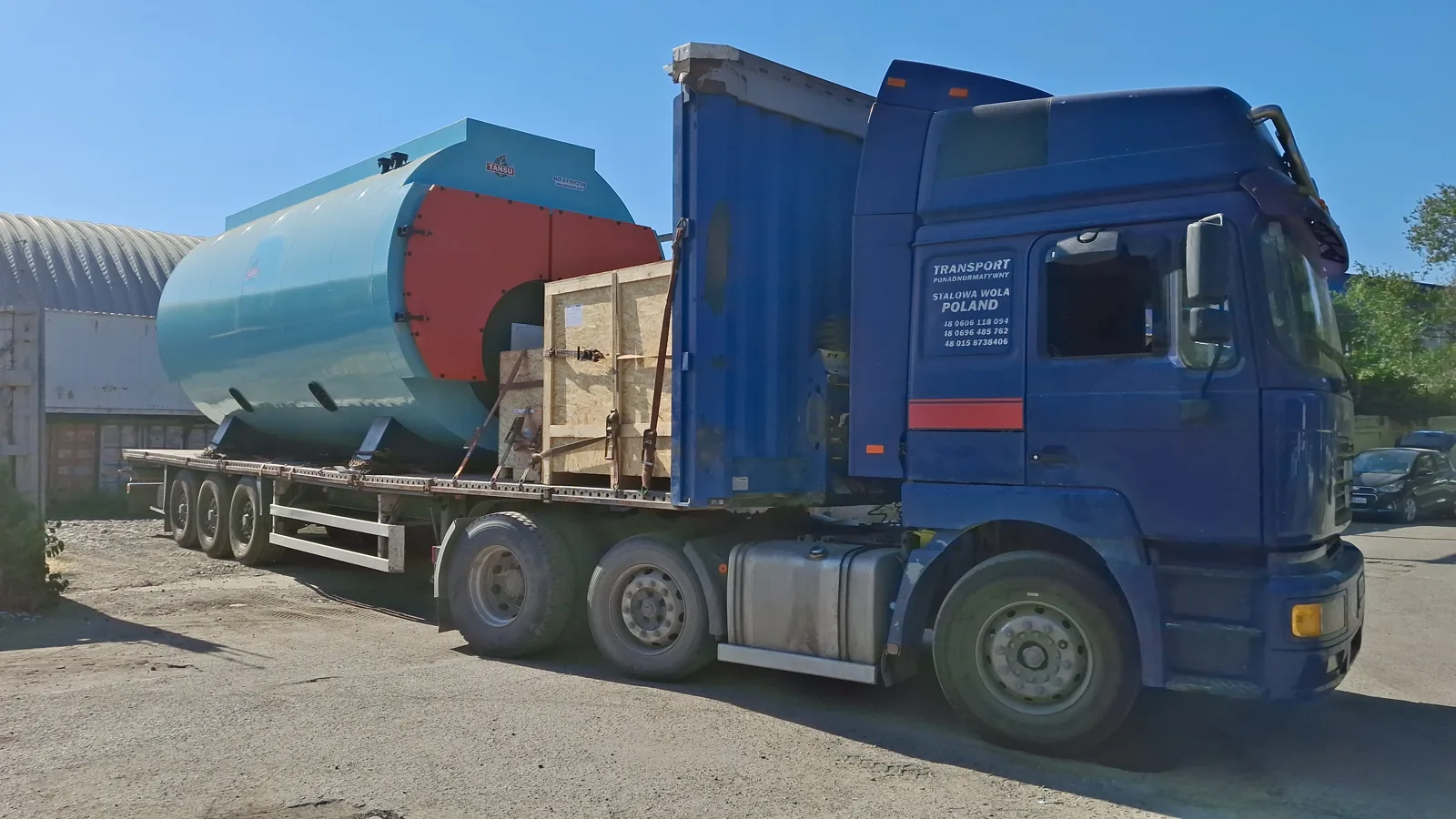 Паровой котёл TANSU на объекте заказчика — доставка и монтаж, фото 6