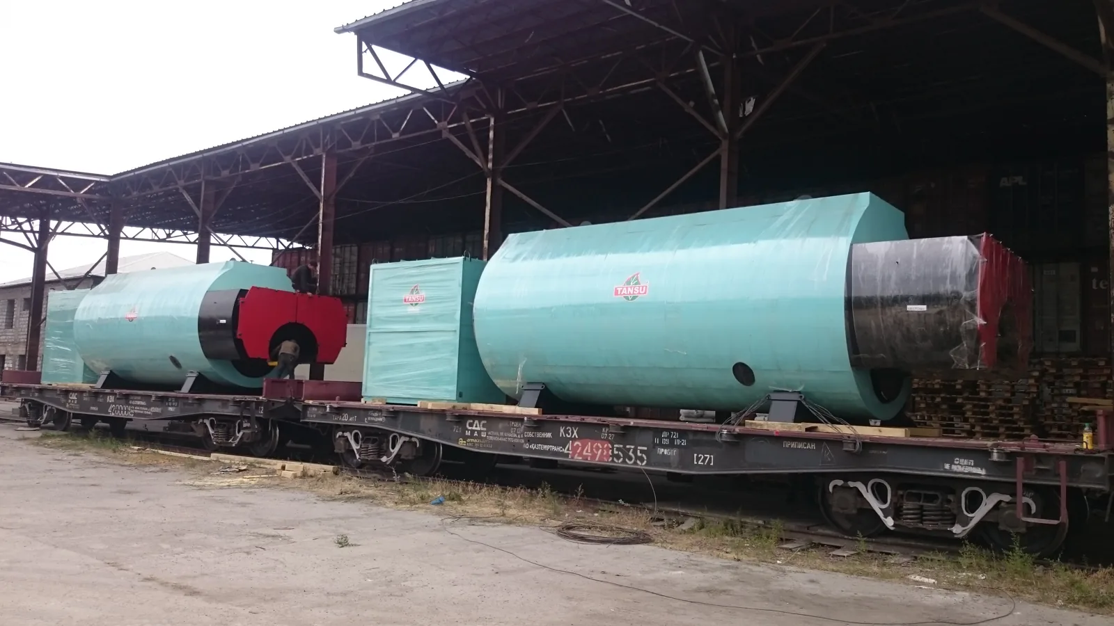 Паровой котёл TANSU на объекте заказчика — доставка и монтаж, фото 11